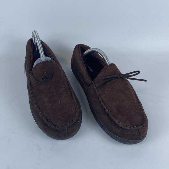 Dockers Rugged Boater Comfort Shoes Mens Size 9.5-105 L Dark Brown Suede Slip-On - Picture 1 of 10